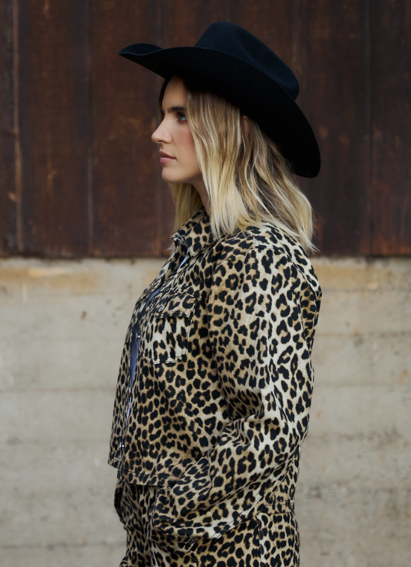 LEOPARD TWILL SHACKET