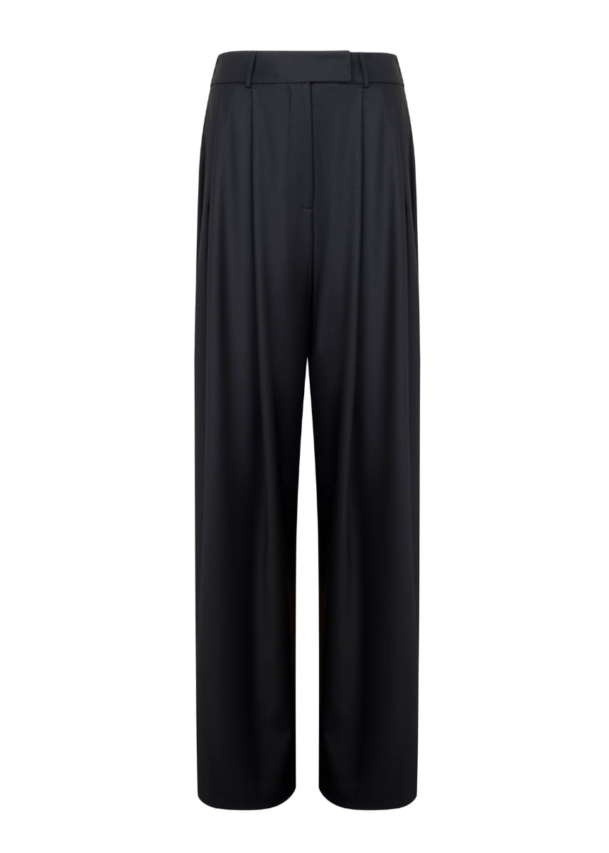 Liza Suit Wide-leg Black Virgin Wool Pants