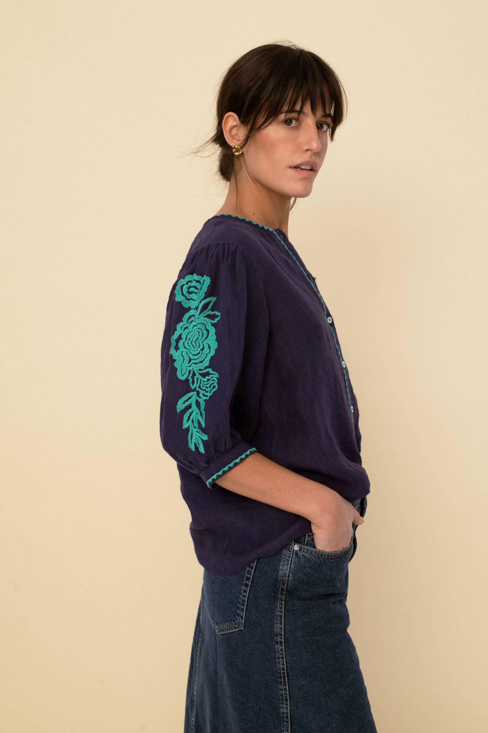 Mily Blouse blue