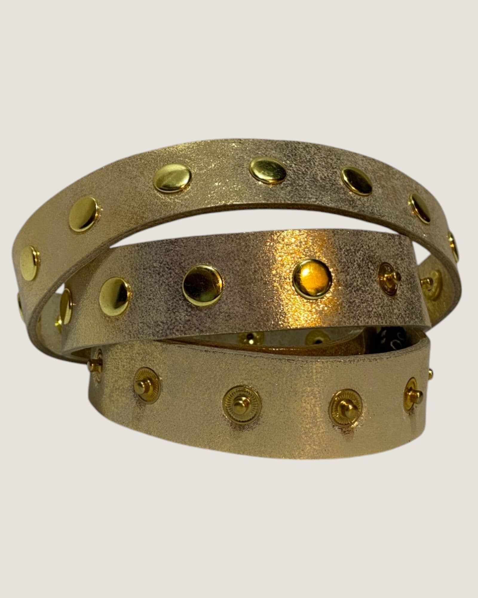 Callie Belt – Gold | One-Size Snap Belt