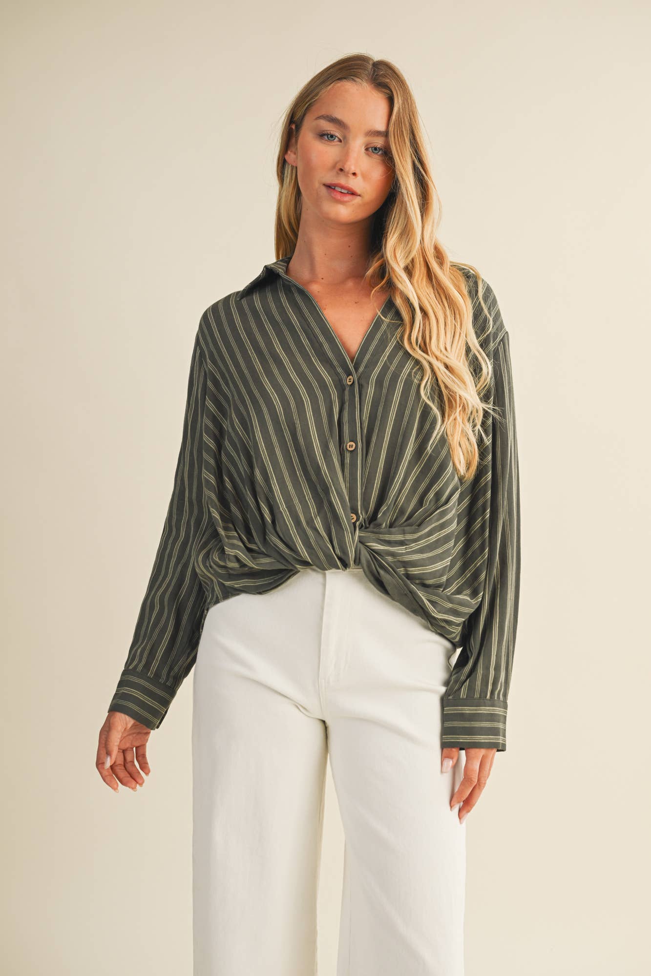 TWIST FRONT BLOUSE