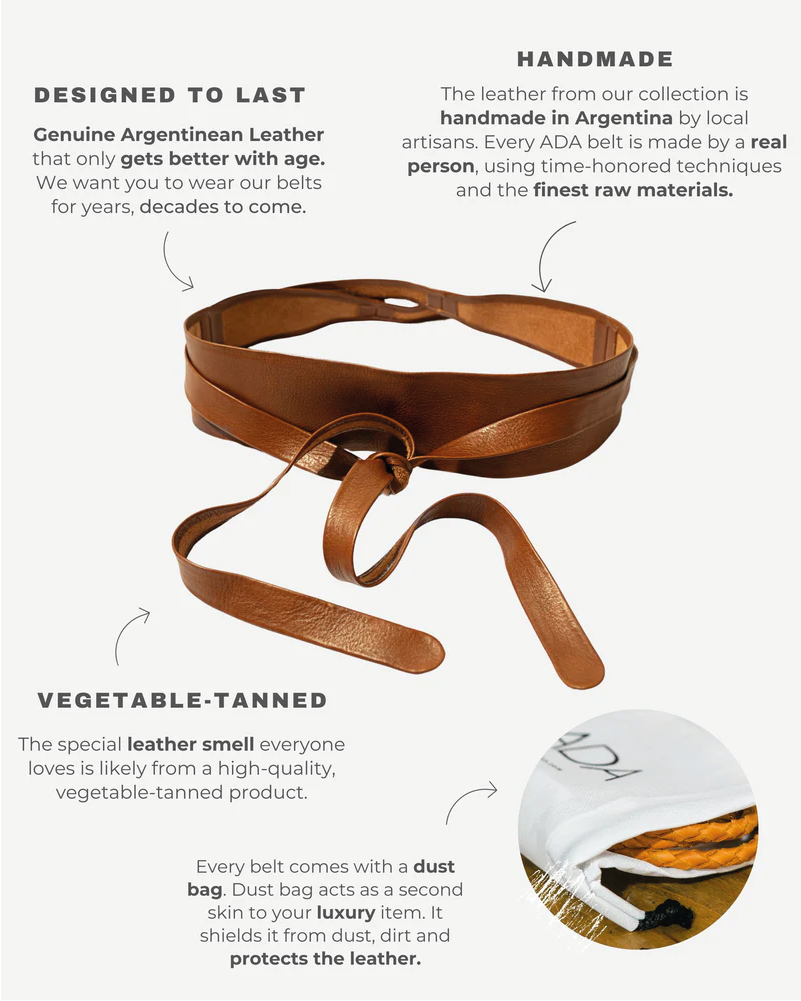 Wrap Belt – Whiskey | Adjustable One-Size | Core Style