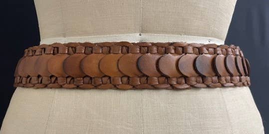 BRADED LEATHER BELT