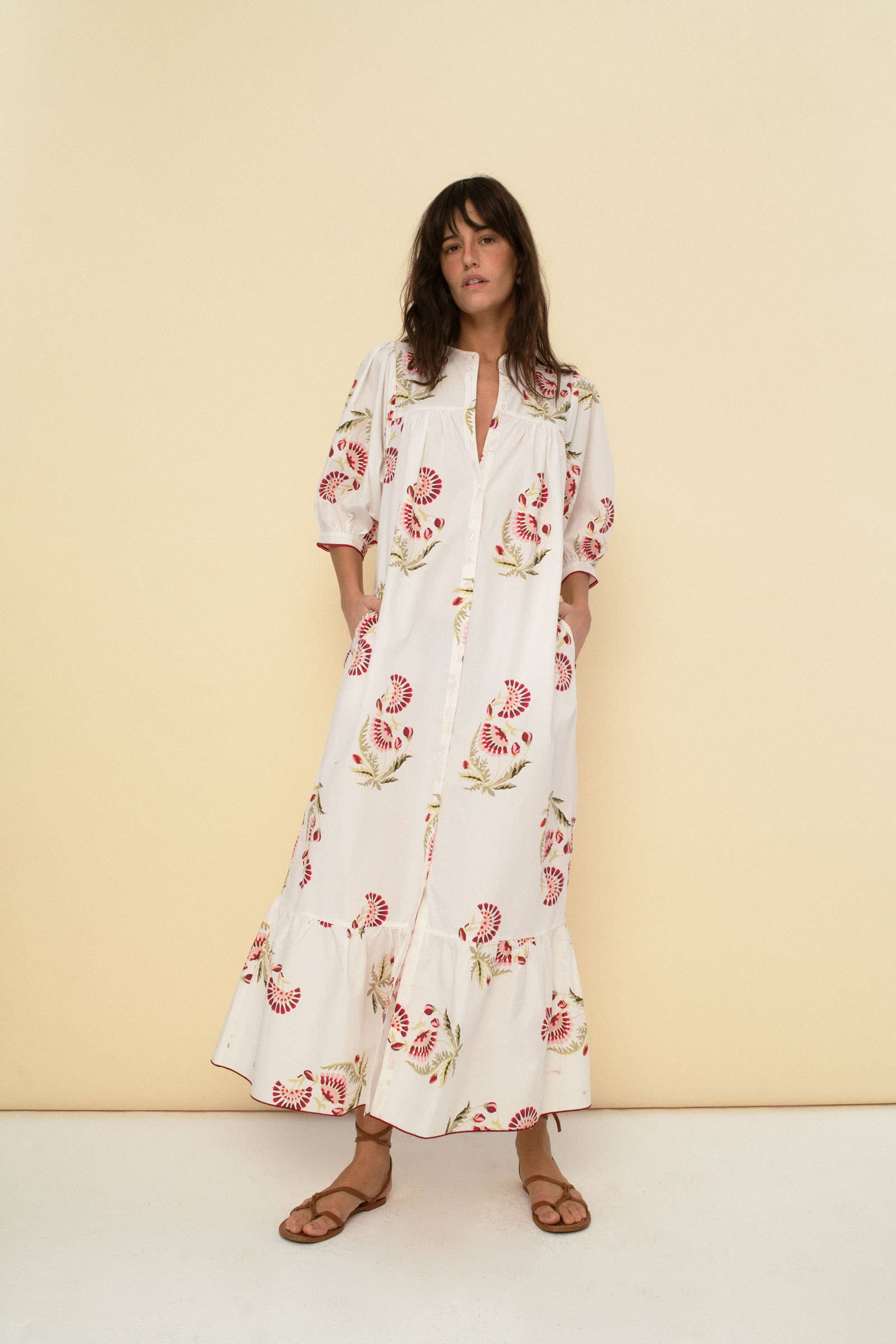 Sofia dress cherry (LAST 18 UNITS)