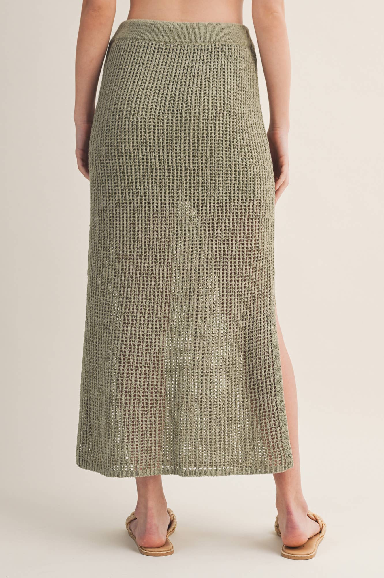 Crochet-Style Two-Piece Set - Dried Herb