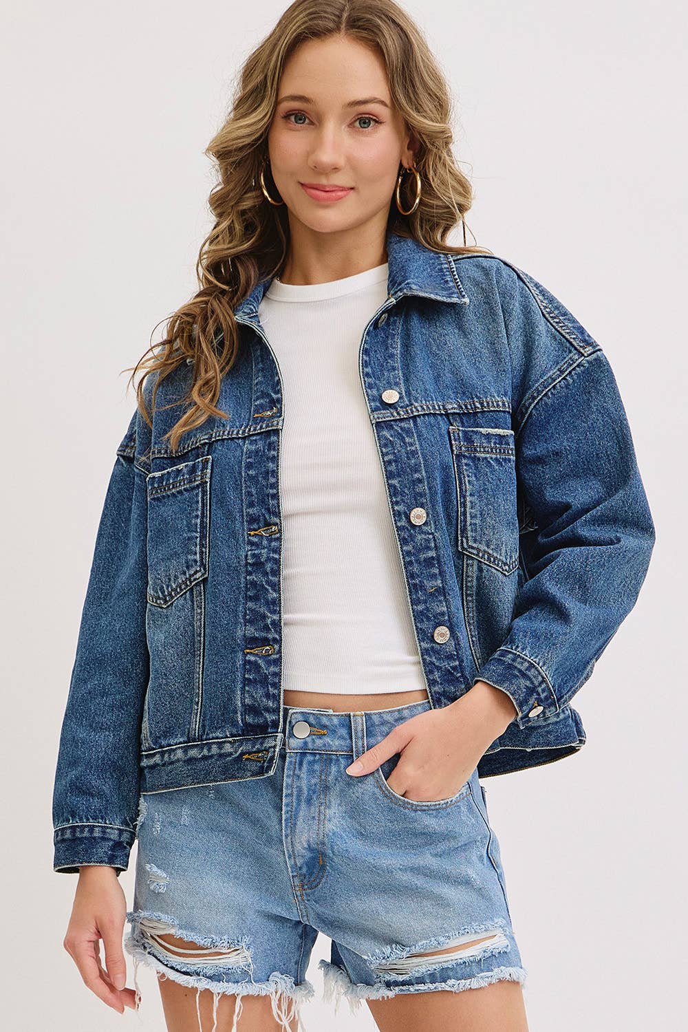 BOYFRIEND DENIM JACKET WITH A MODERN TWIST