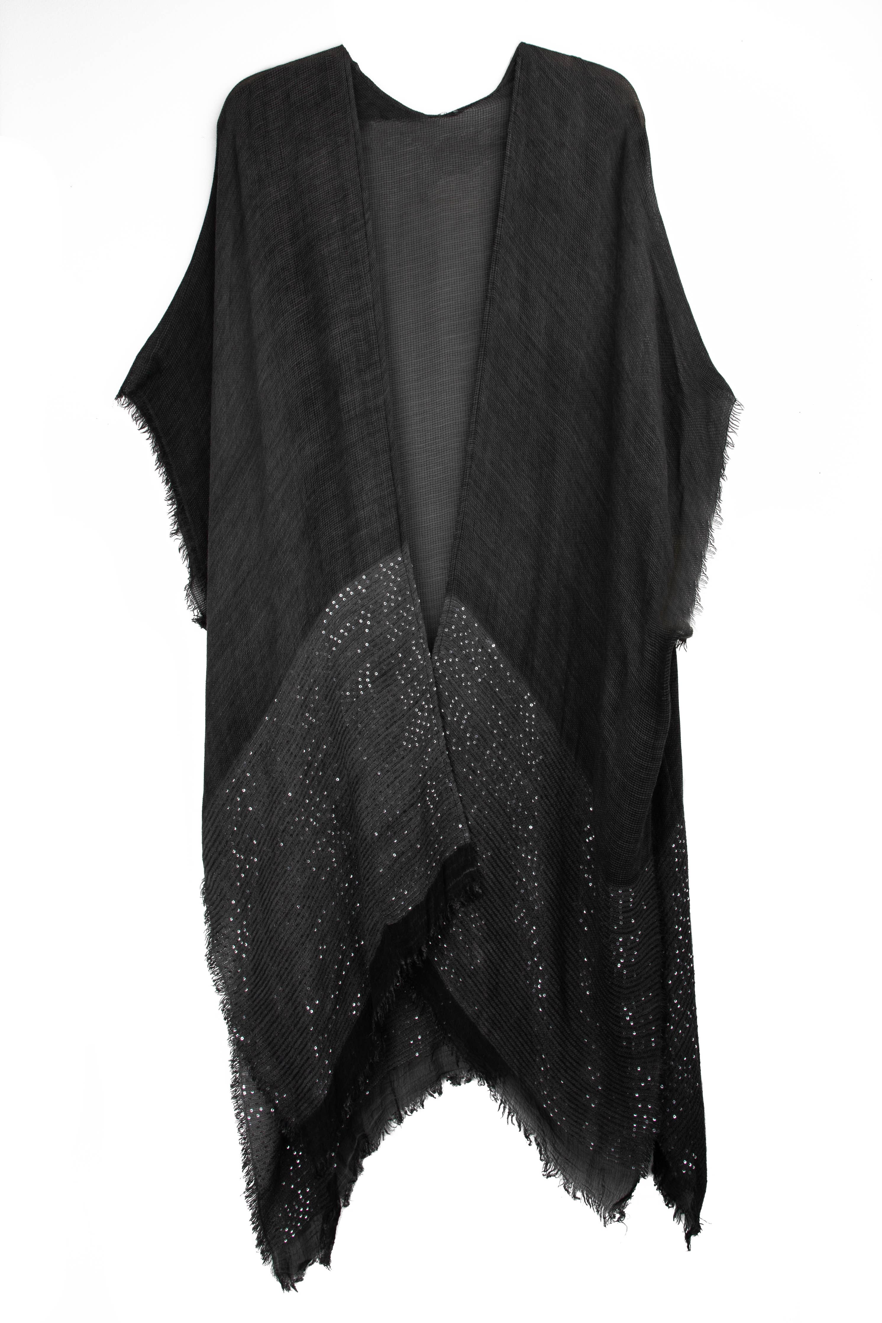 Lenox Eyelash Fringes Shimmering Kimono