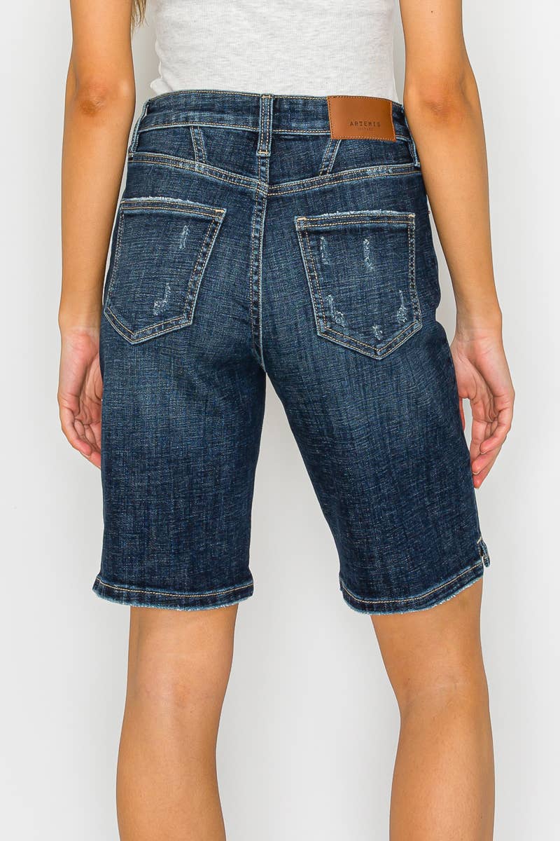 HIGH RISE BERMUDA JEANS