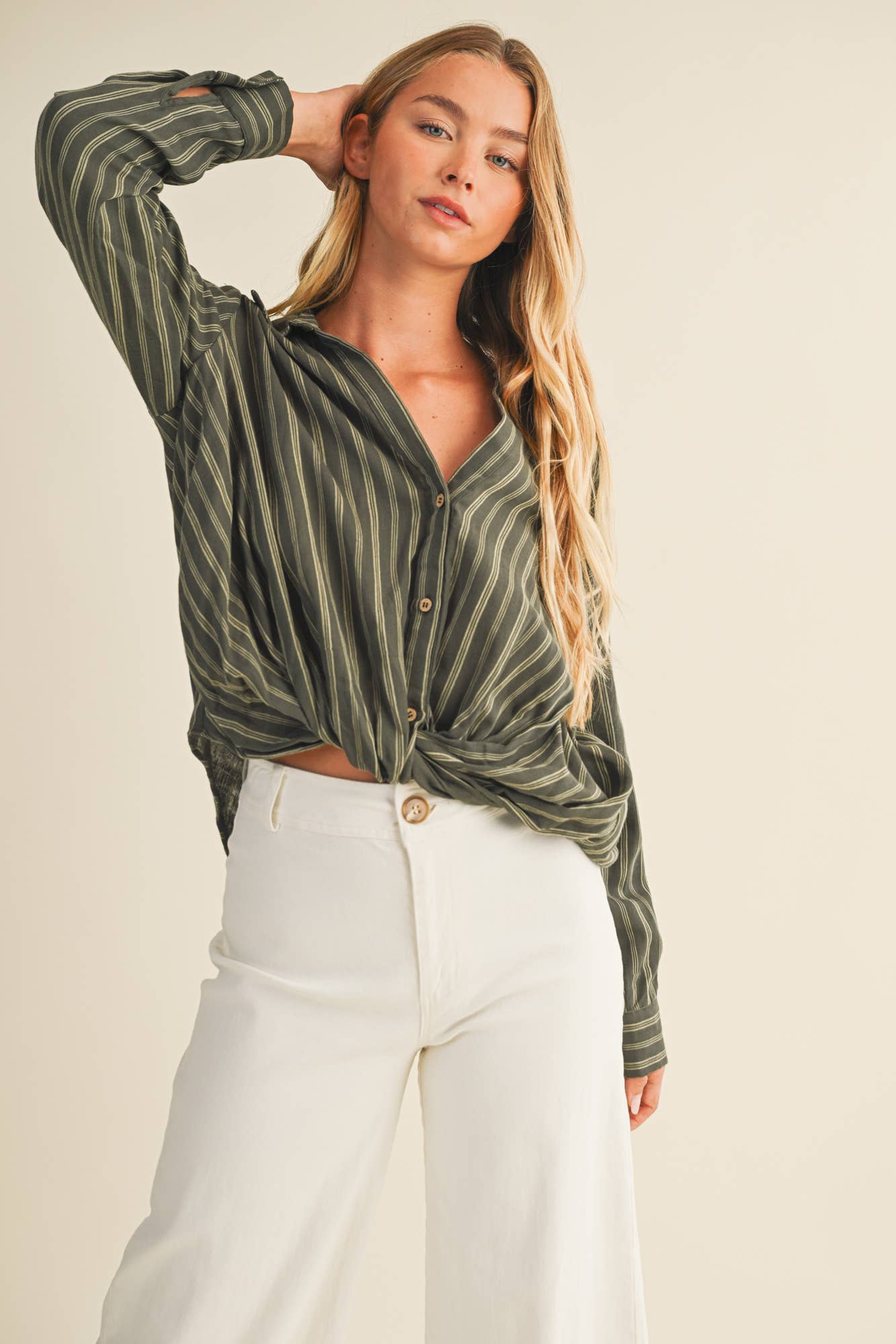 TWIST FRONT BLOUSE