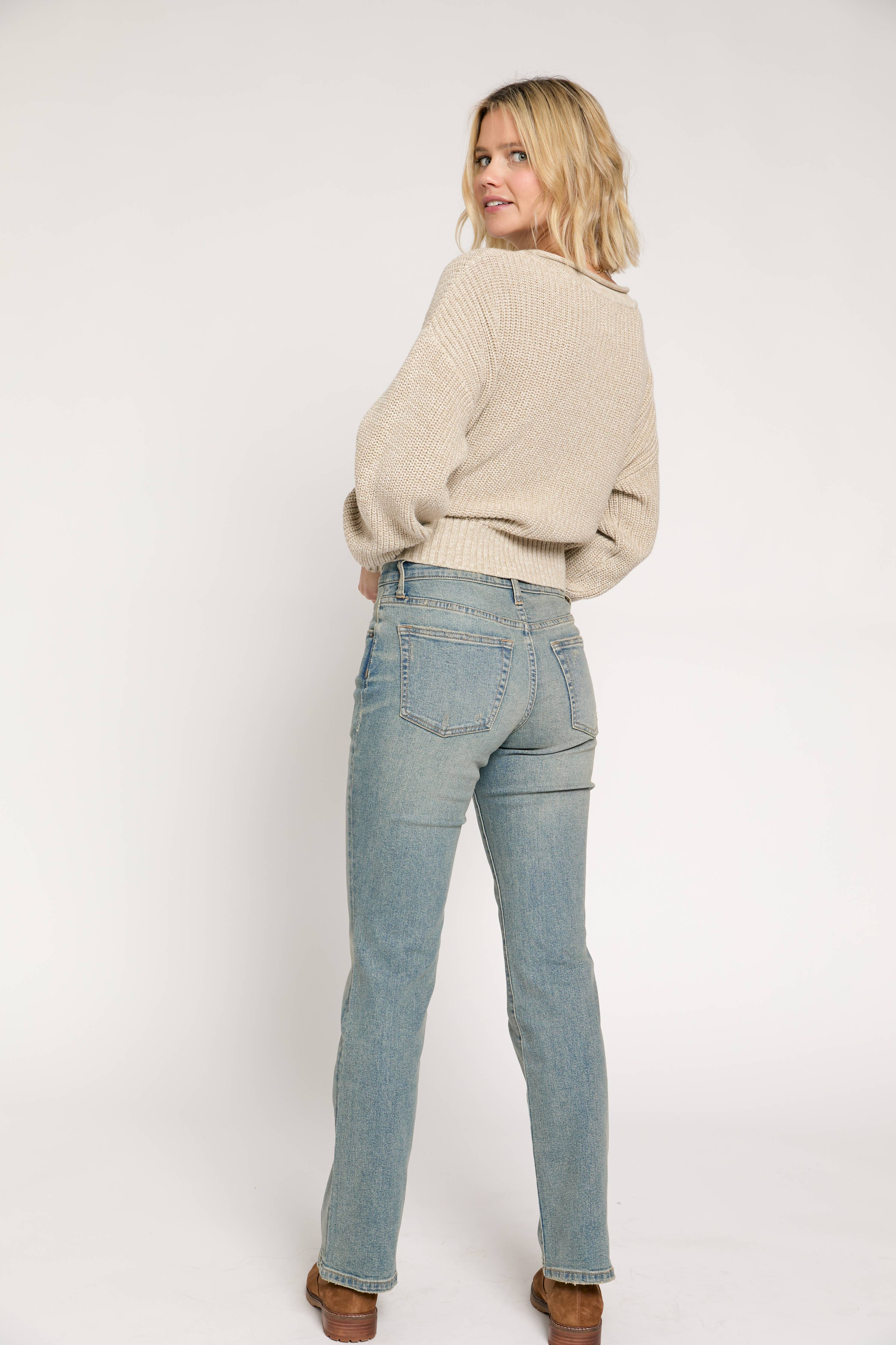 Stanley Mid Rise Bootcut Jean, 4-Year Vintage