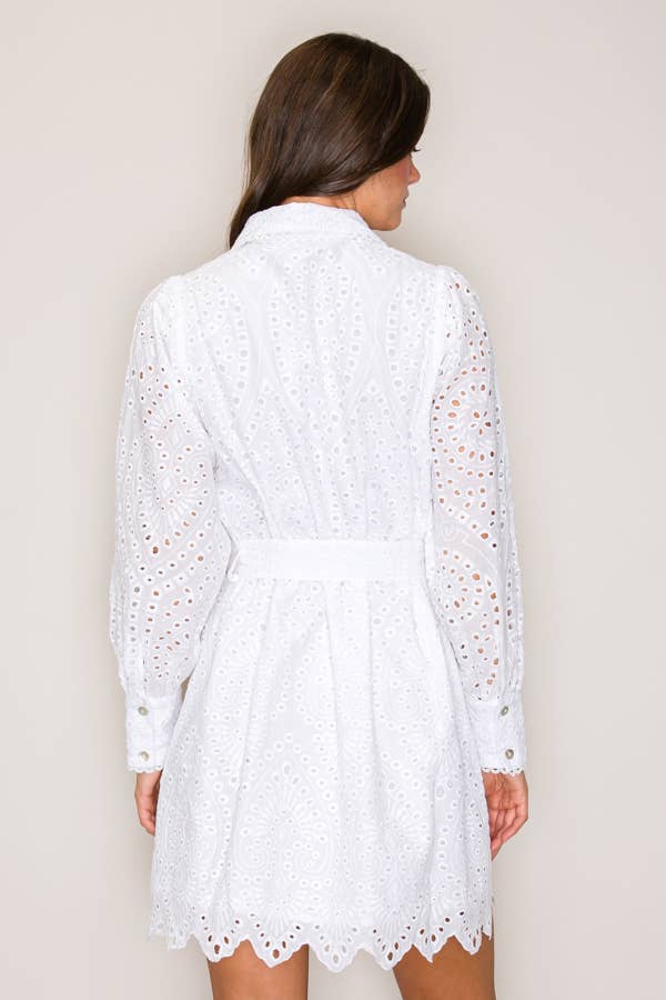 C7118-EYELET DRESS