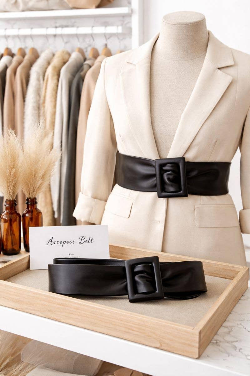 Apropos Belt – Whiskey | Leather-Wrapped Buckle OS