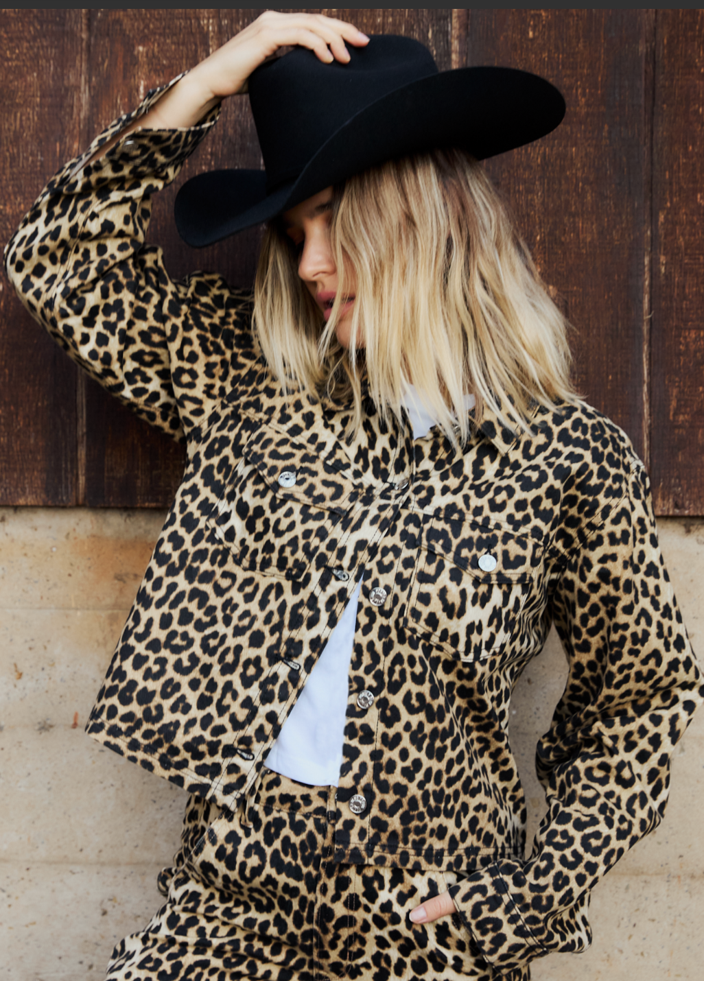 LEOPARD TWILL SHACKET