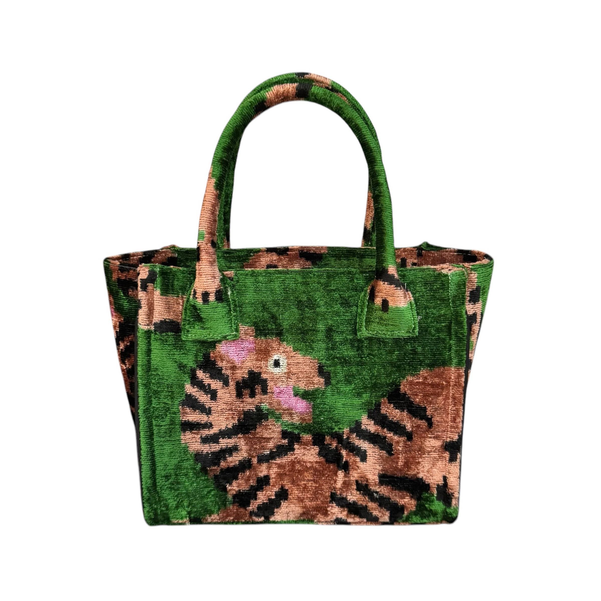 Silk Velvet Ikat Citi Bag