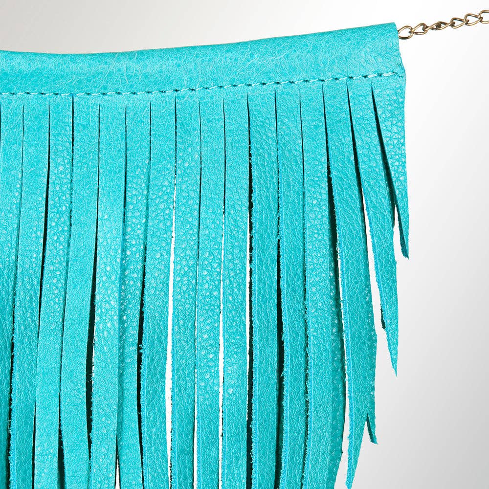 ADJW102 Western Fringe Chain Accessory - Genuine suede Statement Piece