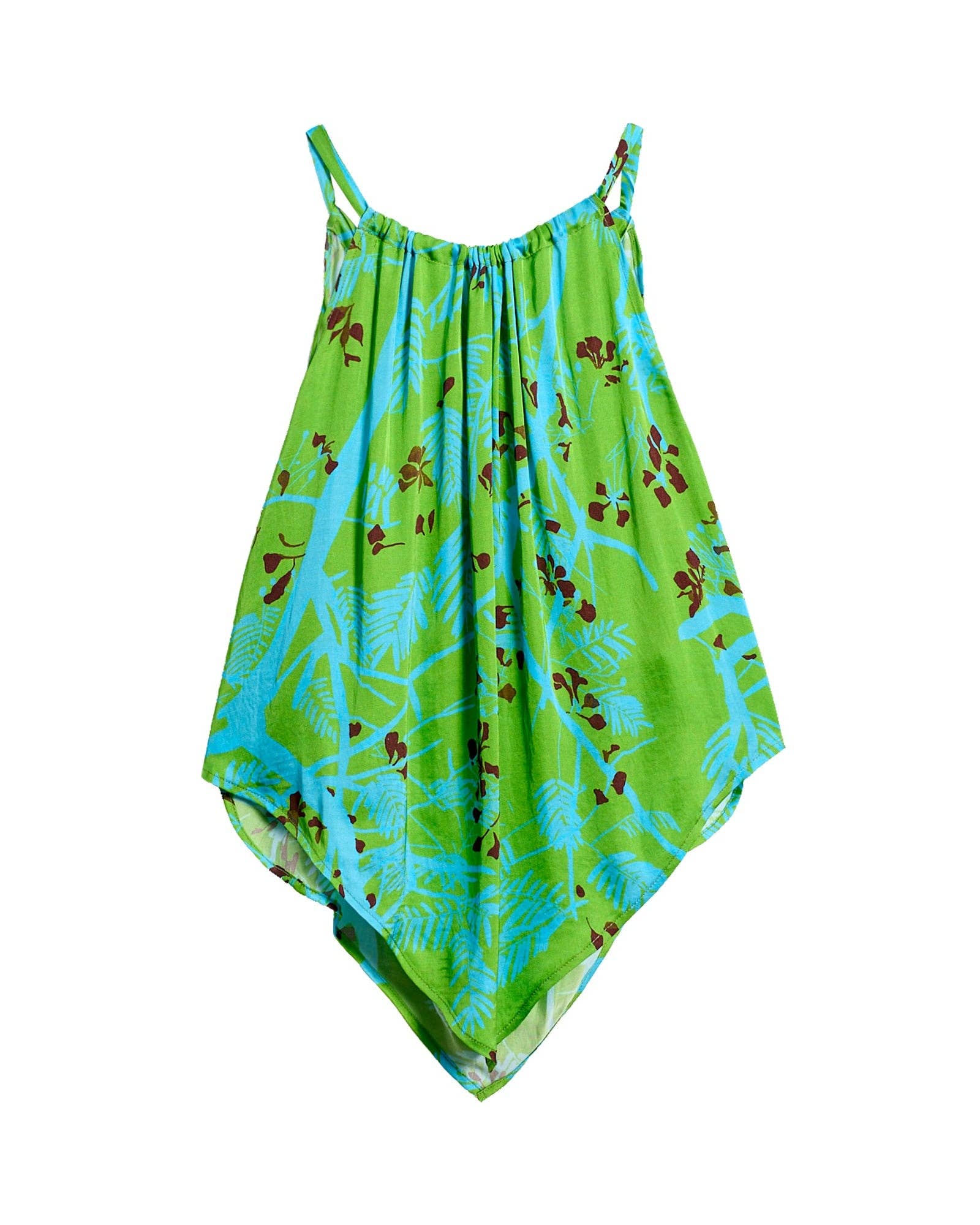 “Coco Dream” Halter Scarf Top - Green