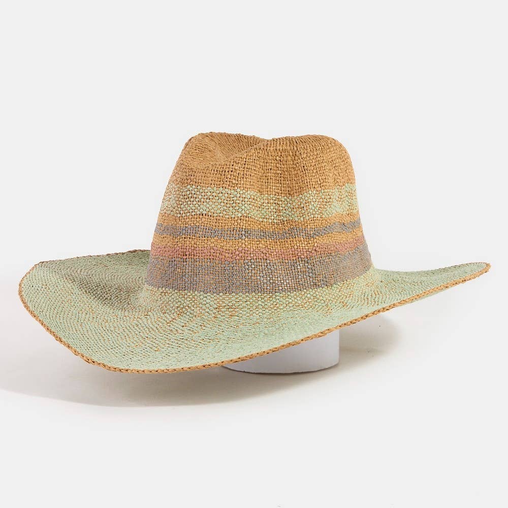 Spring Hue Sun Raffia Hat