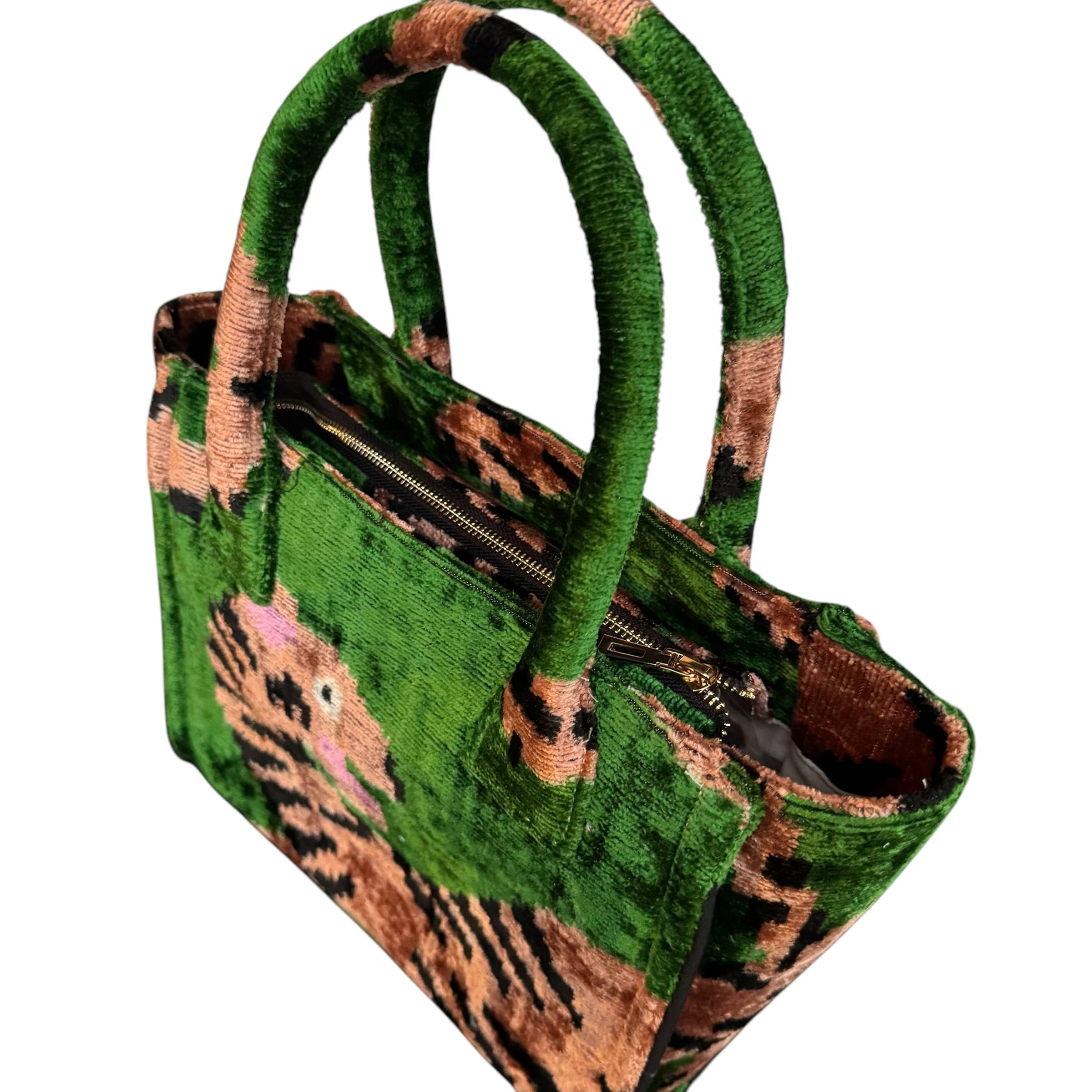 Silk Velvet Ikat Citi Bag
