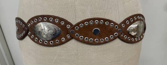 Hip Leather belt Tan