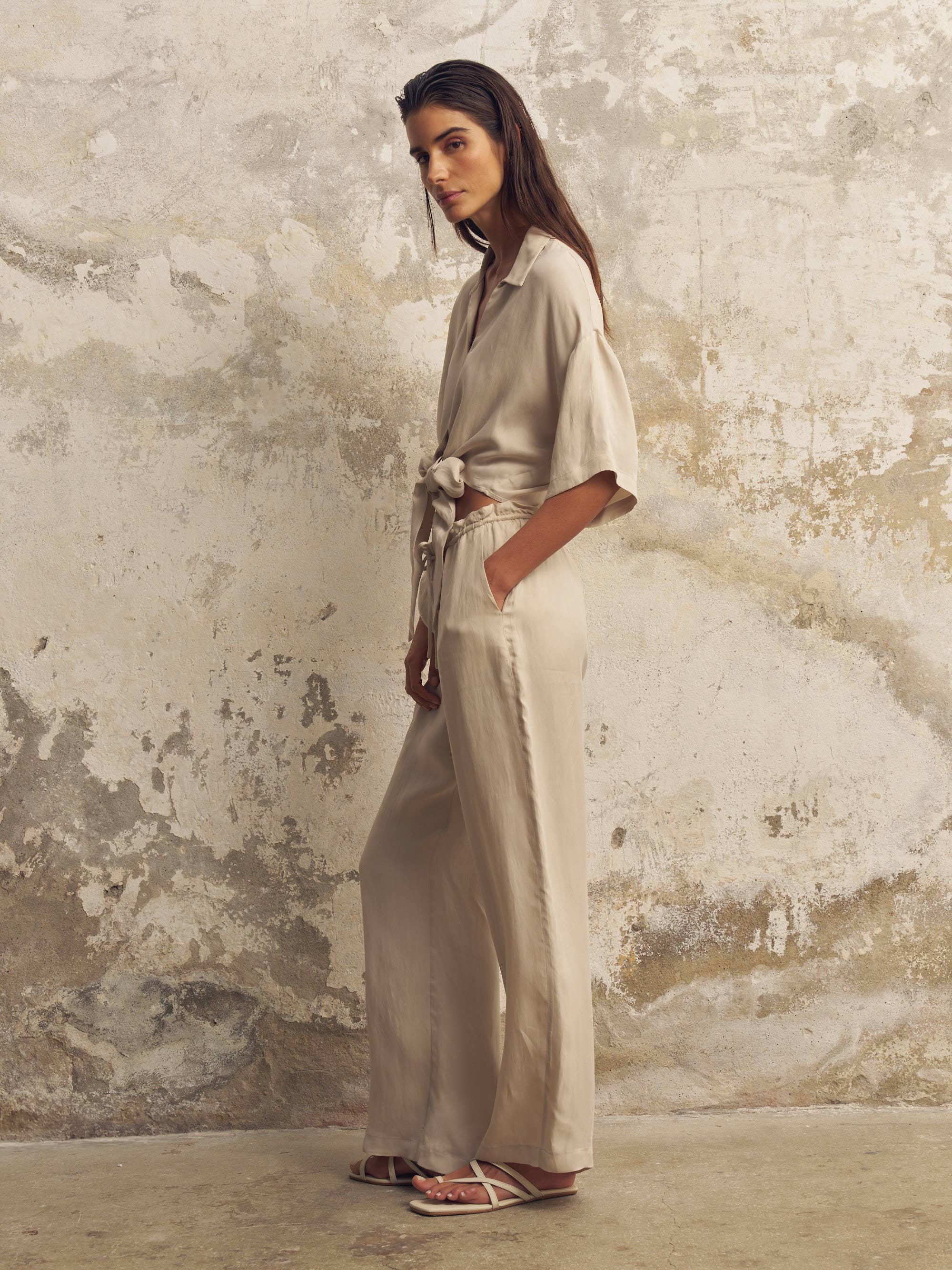 Lucid Flow Tie Set - Sand
