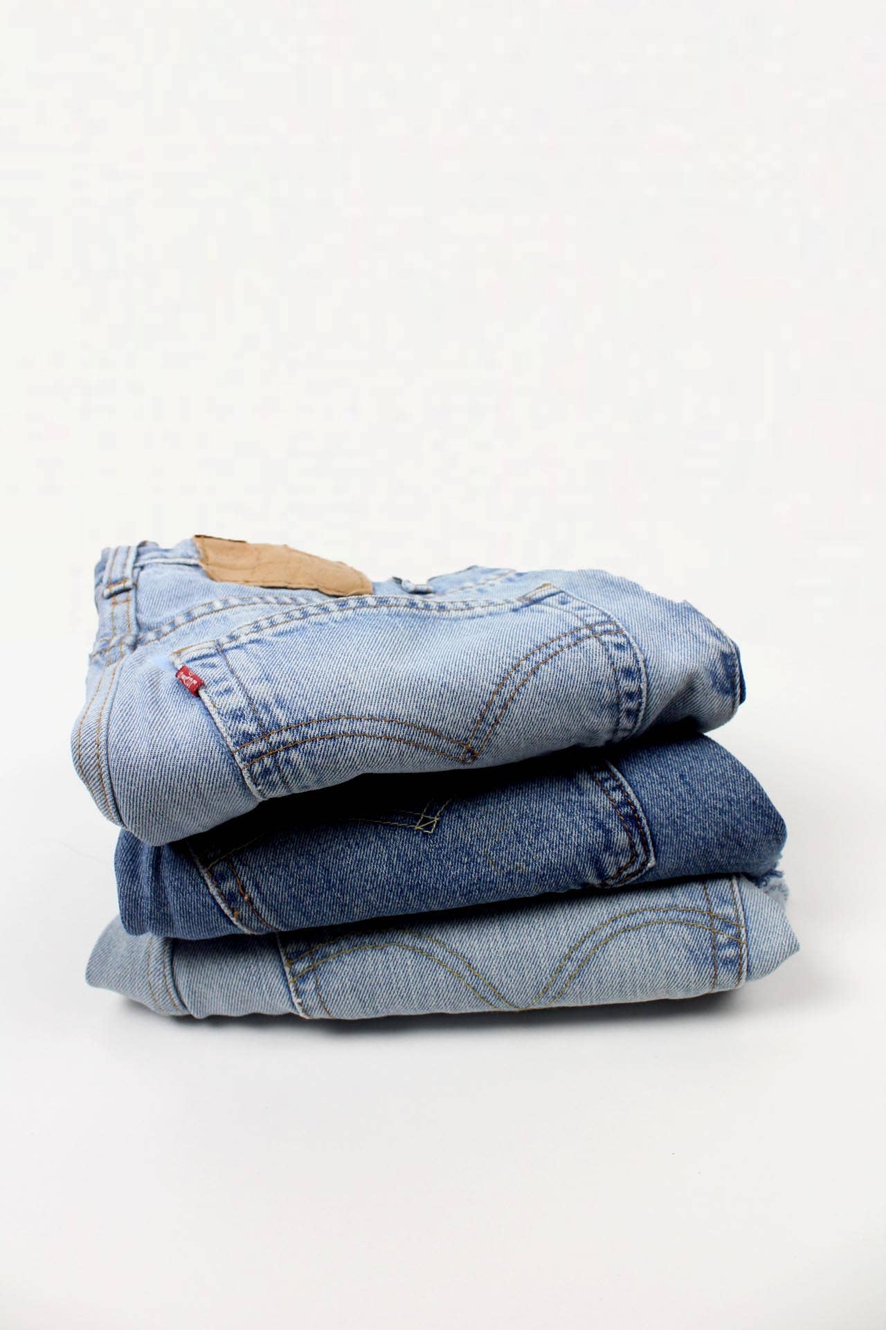 Mid-Rise Upcycled Denim OG Shorts - Original