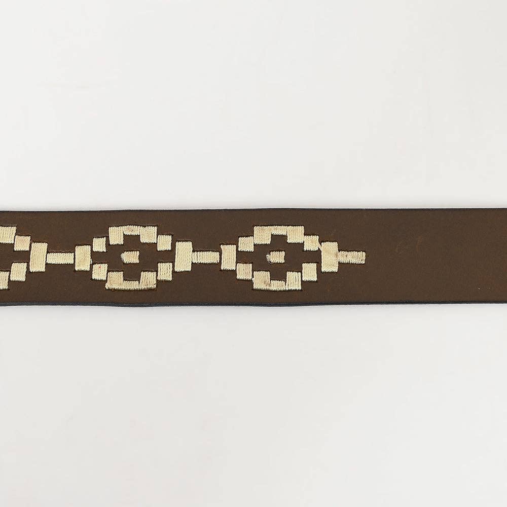 BEG124-Western Leather Belt