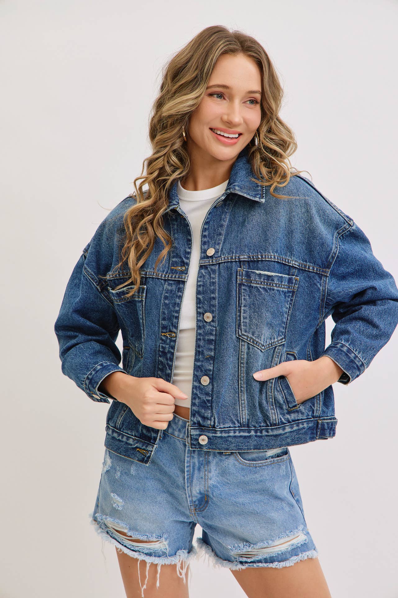 BOYFRIEND DENIM JACKET WITH A MODERN TWIST