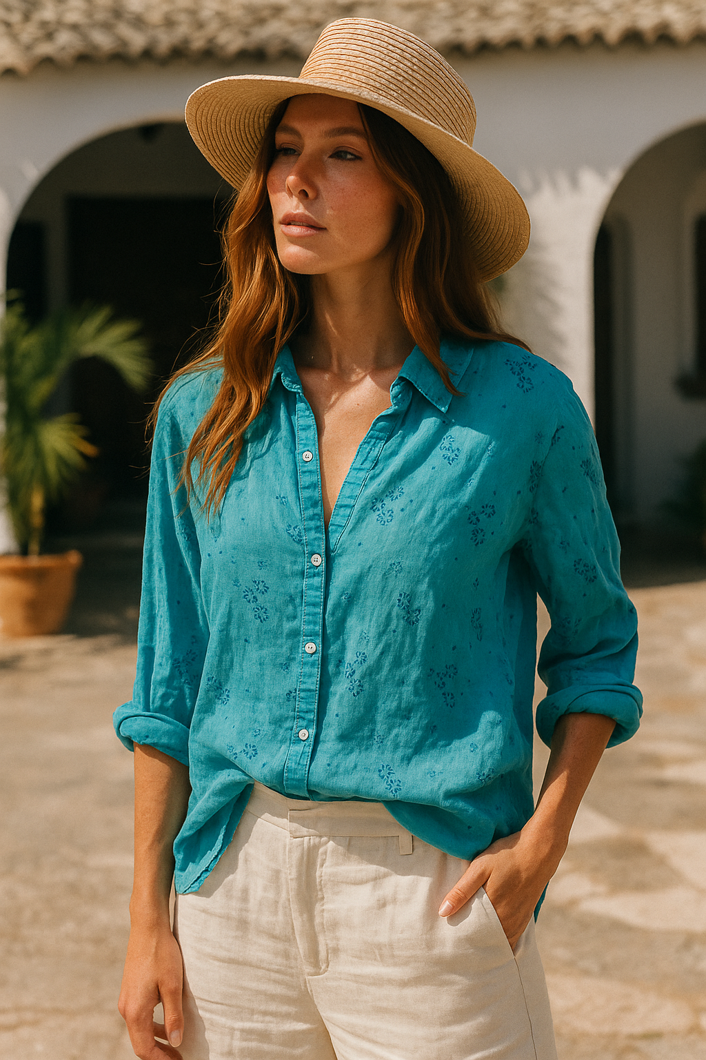 The Santorini Breeze Top