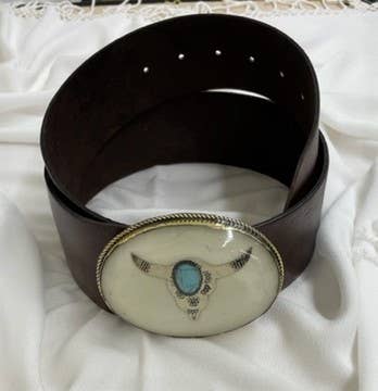 Buffalo Head Black Hip Belt