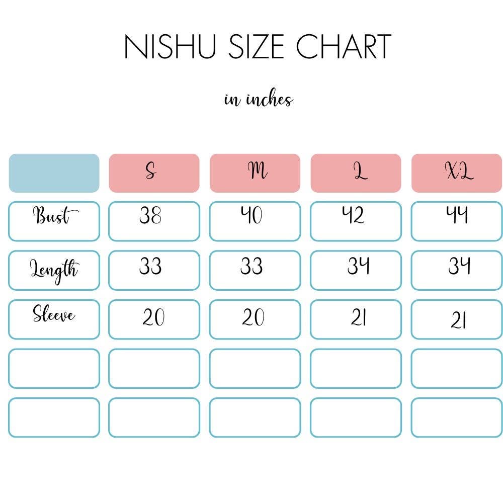 Block Printed Bell Sleeve Dress (Nishu)