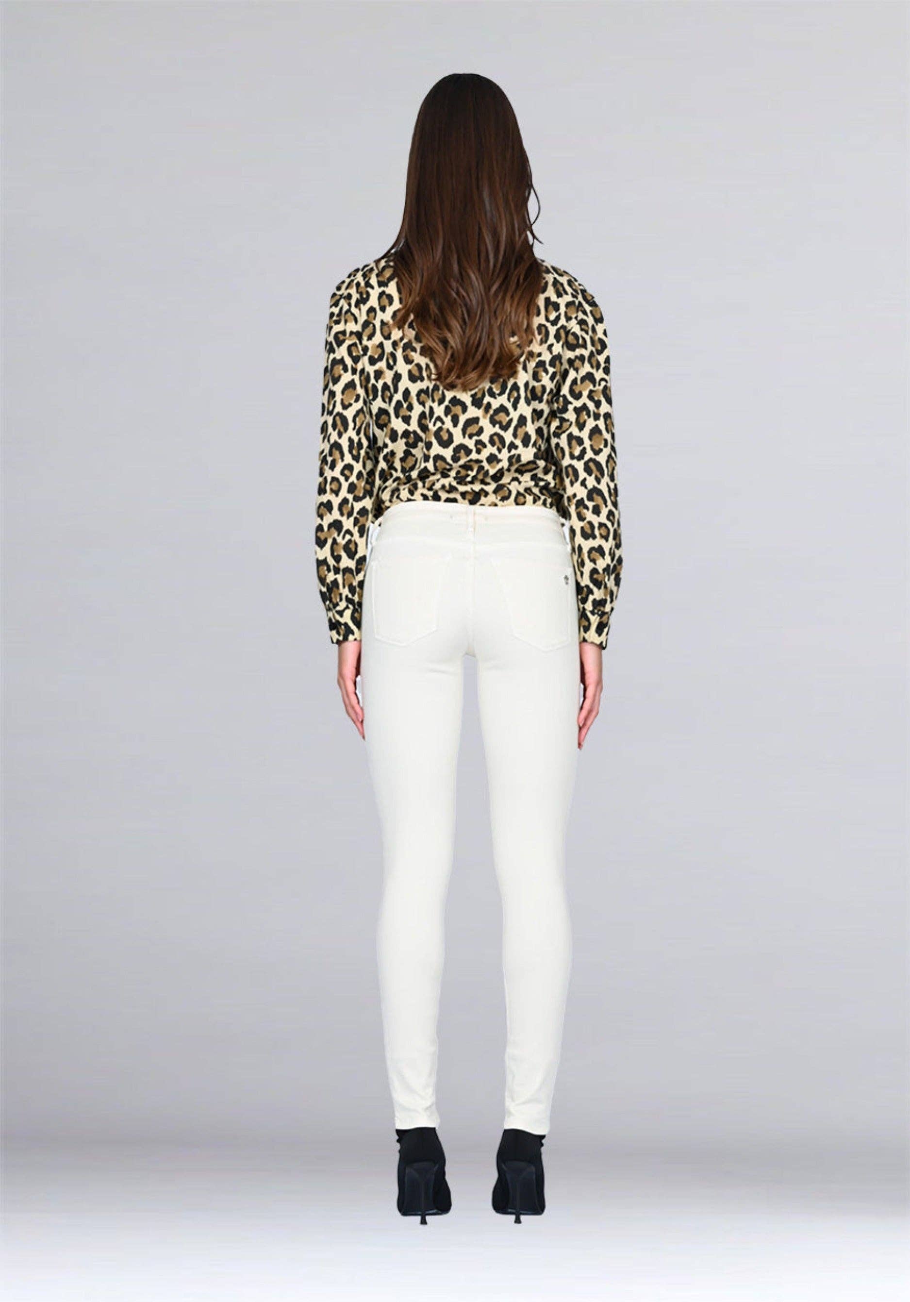 Jude Mid Rise Skinny - Sweet Cream