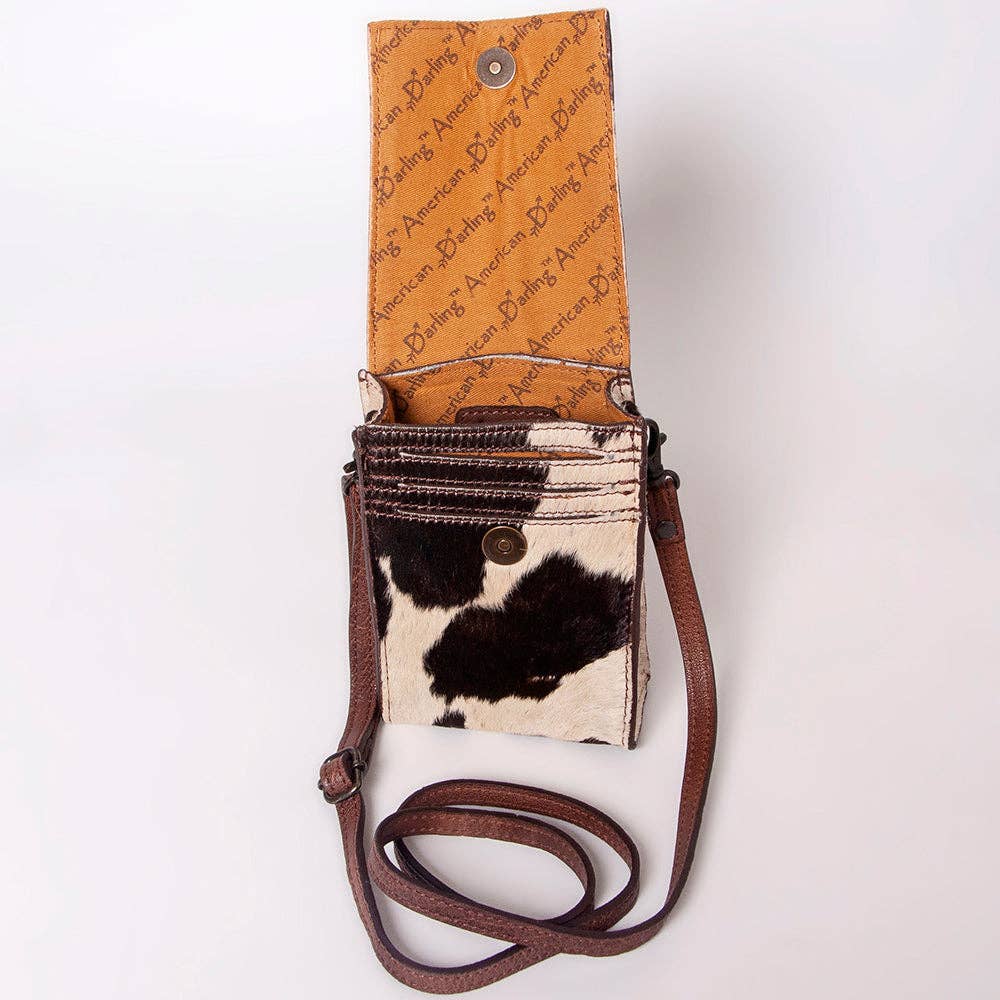 LC-ADBGZ326 Cellphone Holder Genuine Western Leather Women Bag Becca