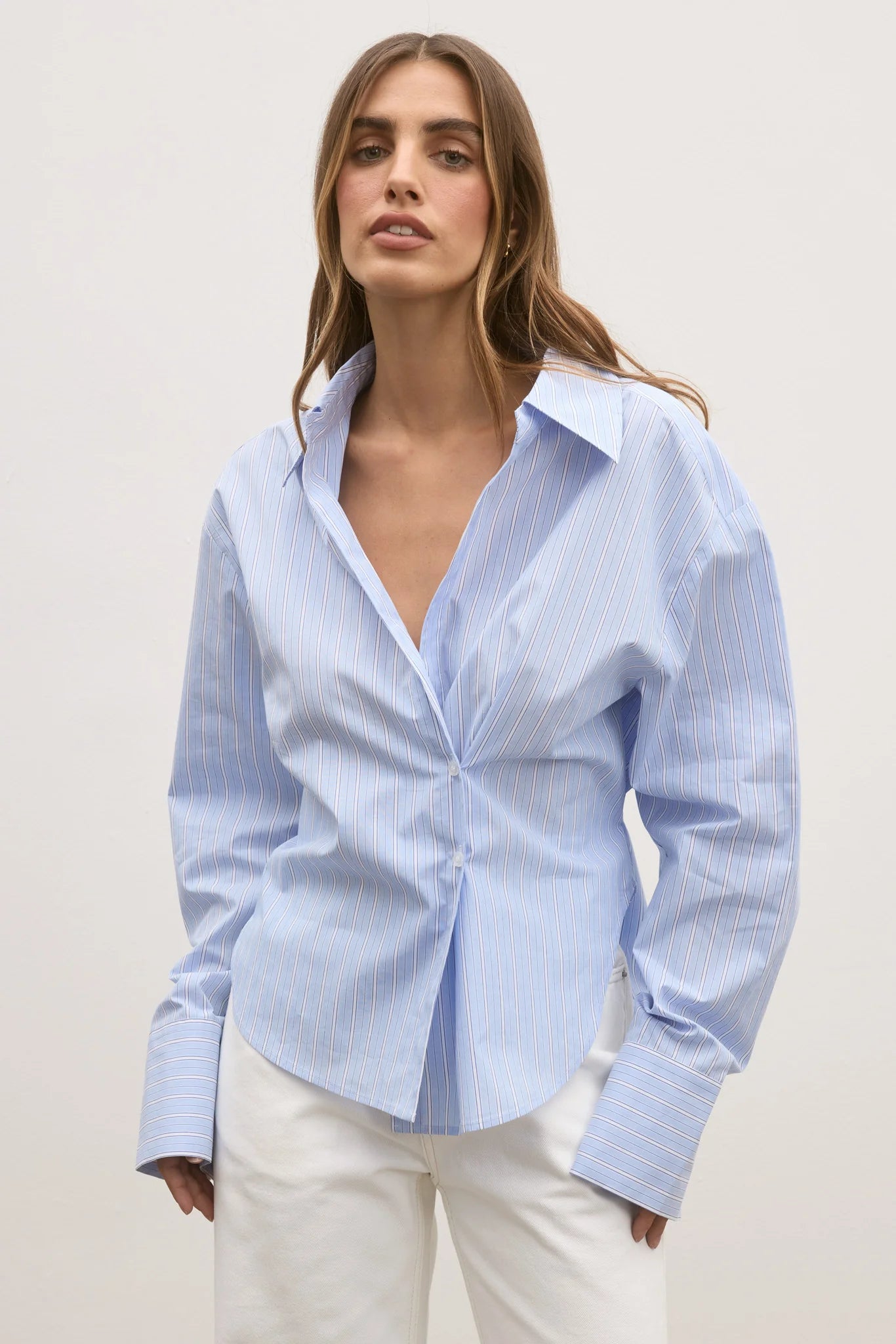 Tilda Shirt: Blue Stripe