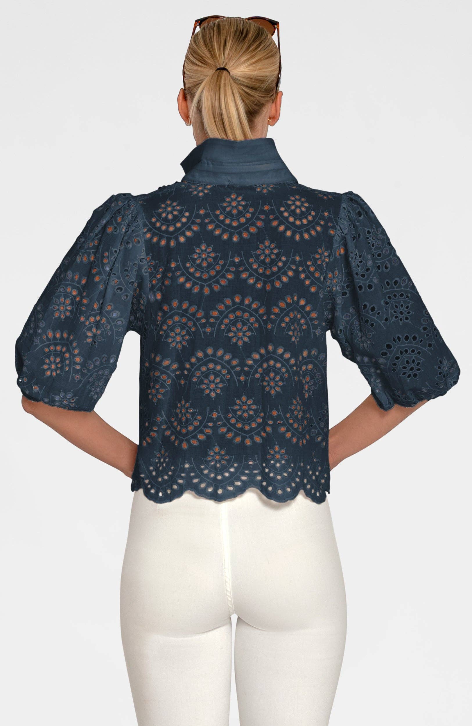 Babs Eyelet Top