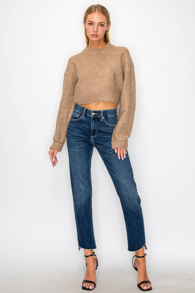 TUMMY CONTROL HIGH RISE STRAIGHT JEANS