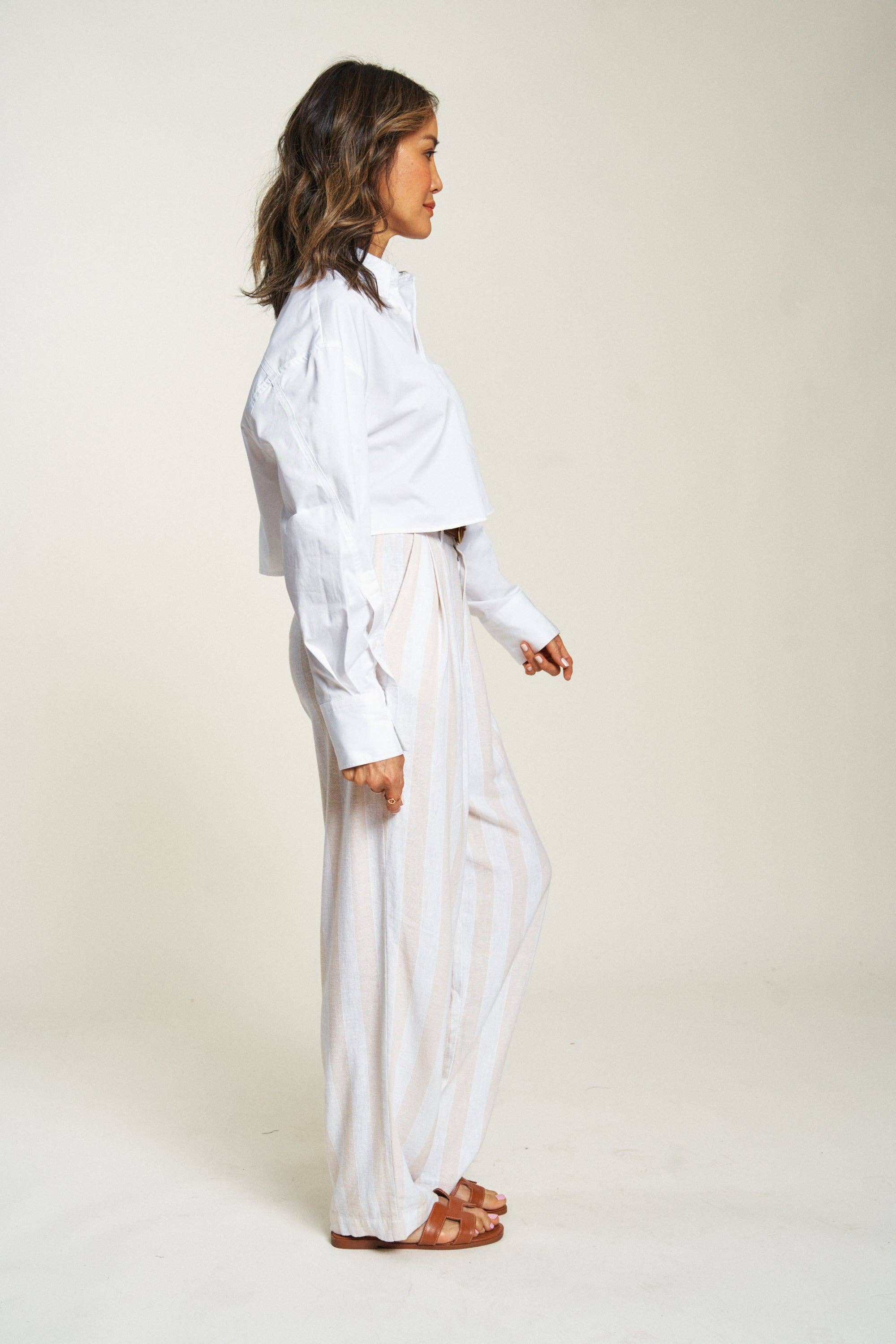 Evanston High Rise Trouser, Sand Dune