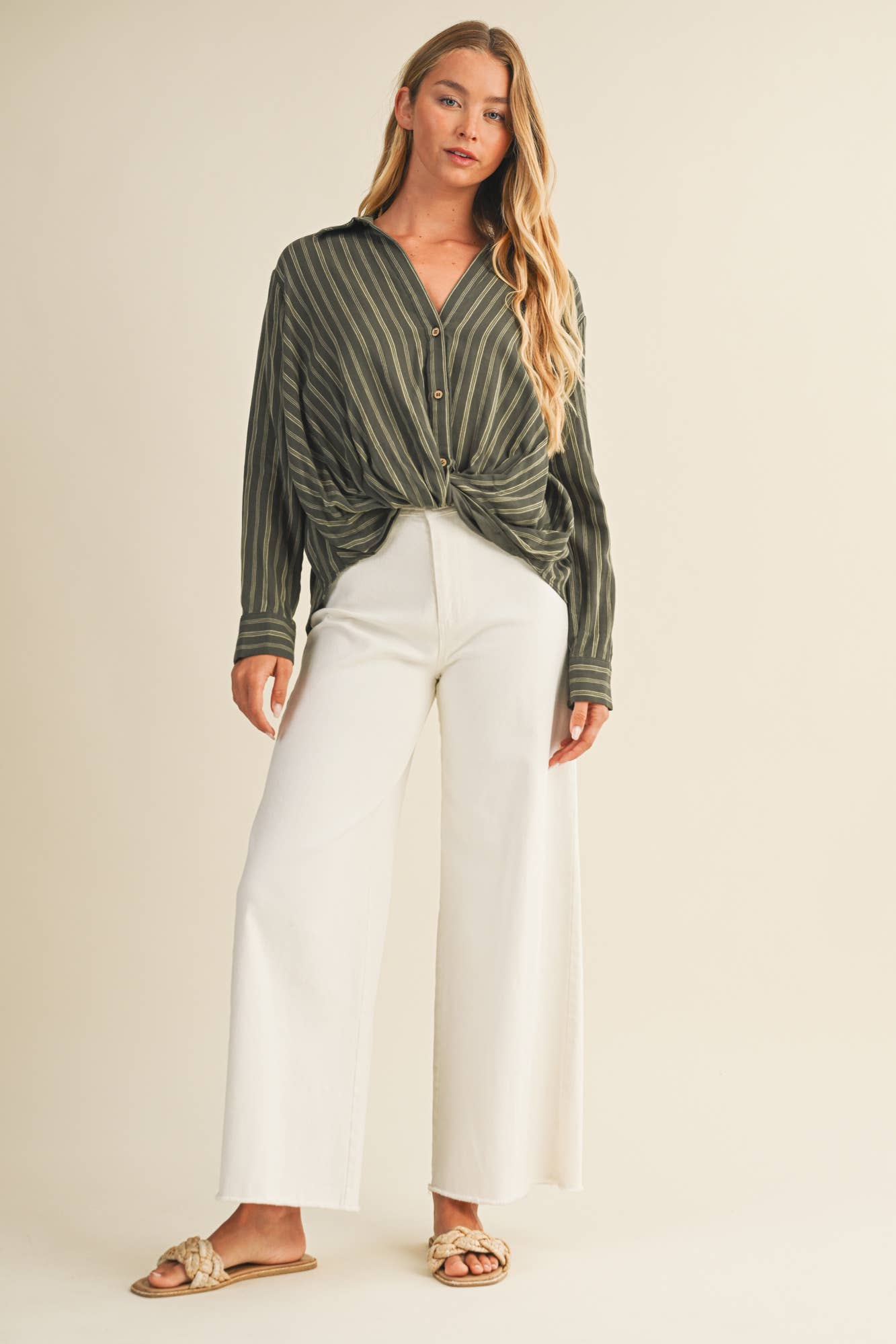 TWIST FRONT BLOUSE