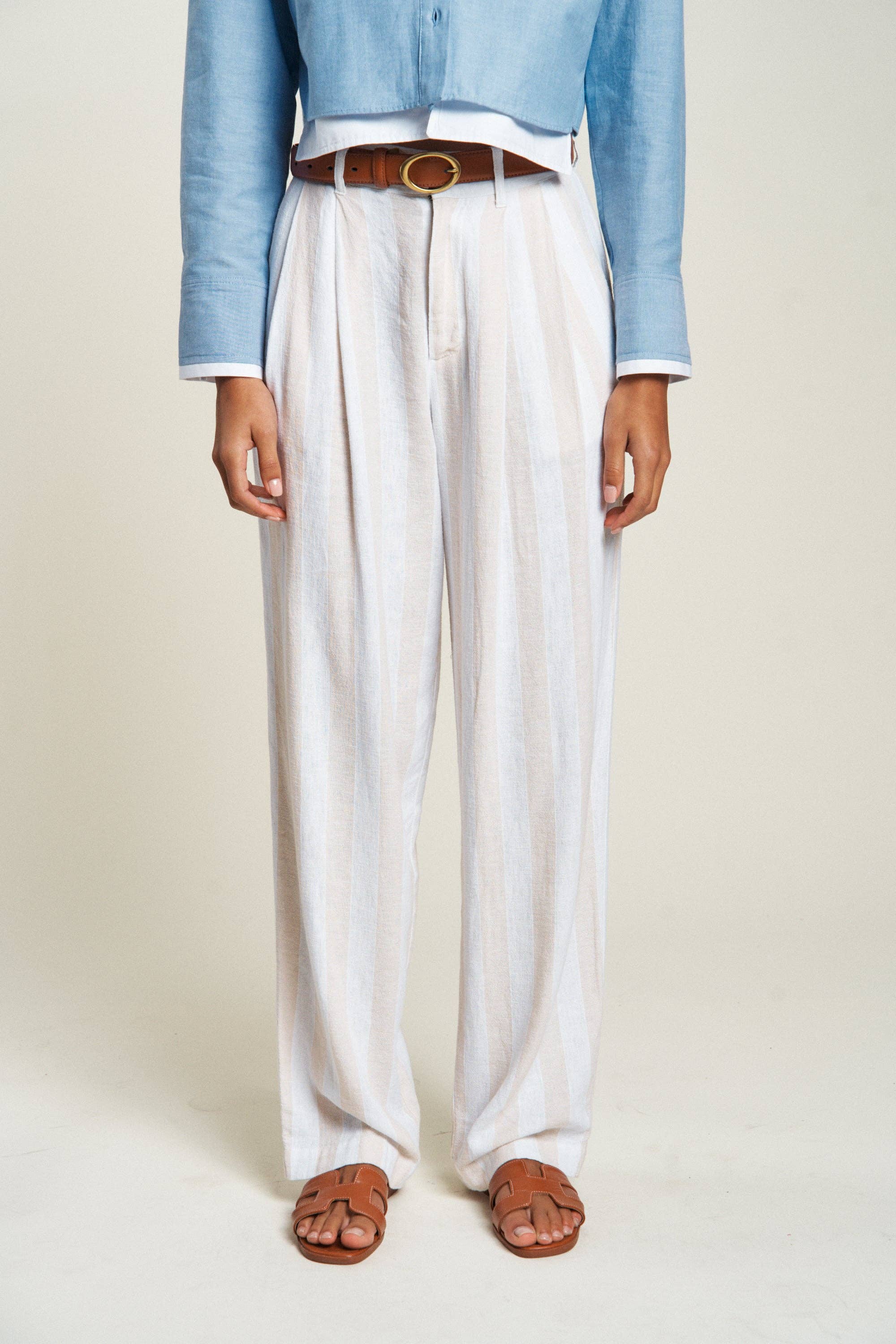 Evanston High Rise Trouser, Sand Dune