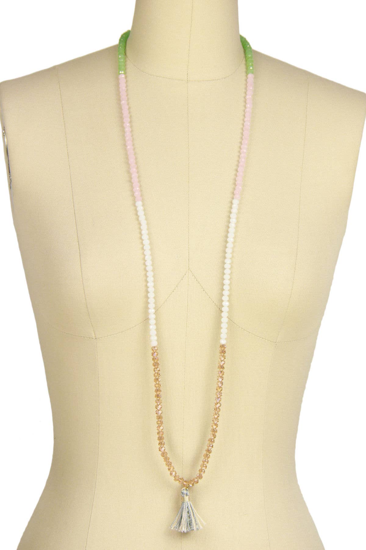 Multi Beaded Tassel Necklace / Bracelet