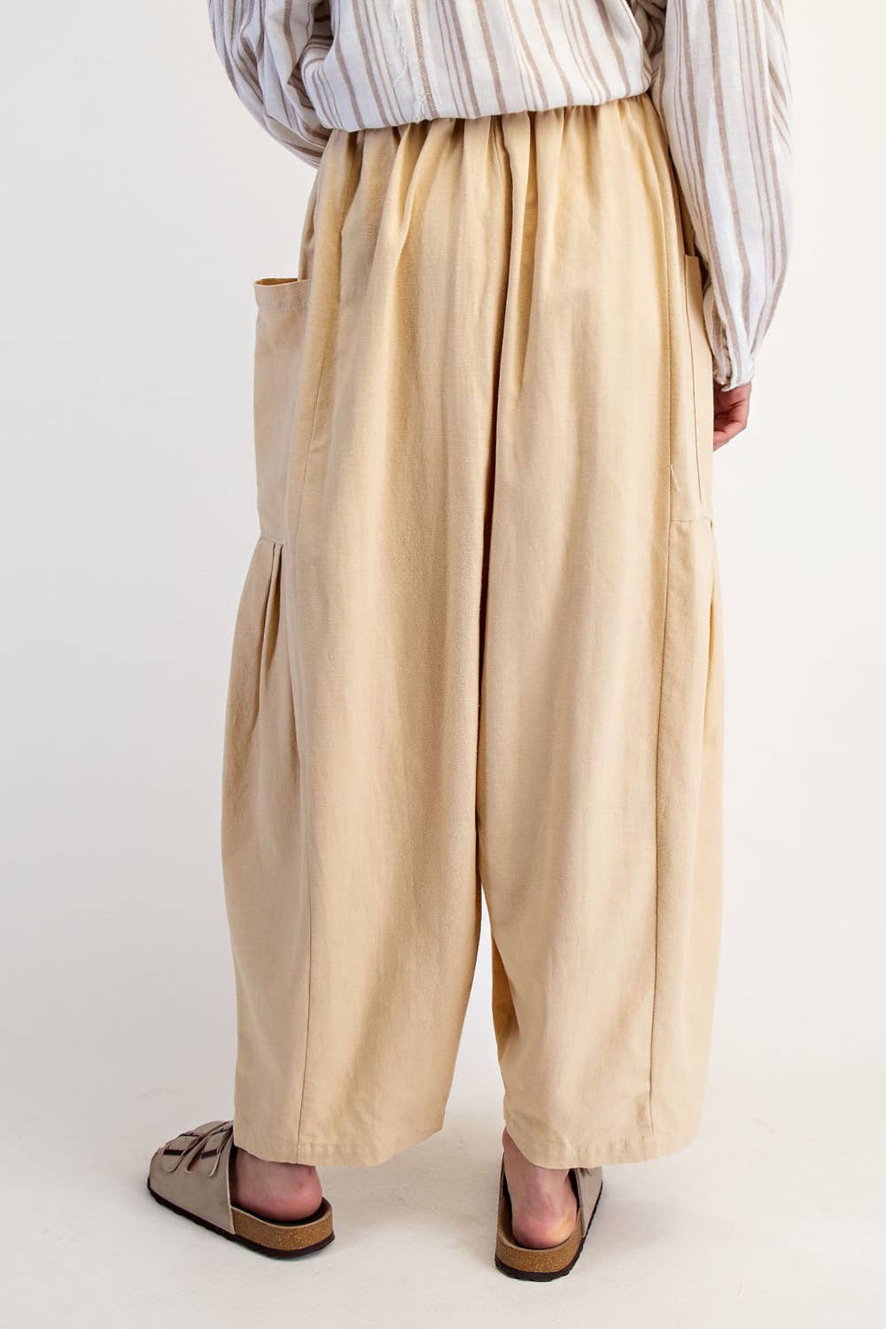 WIDE LEG PANTS: Lemongrass