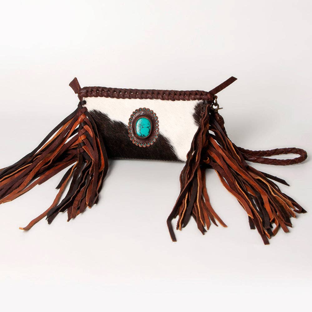 ADBGM271 Clutch Hair-On Genuine Western Leather Women Bag