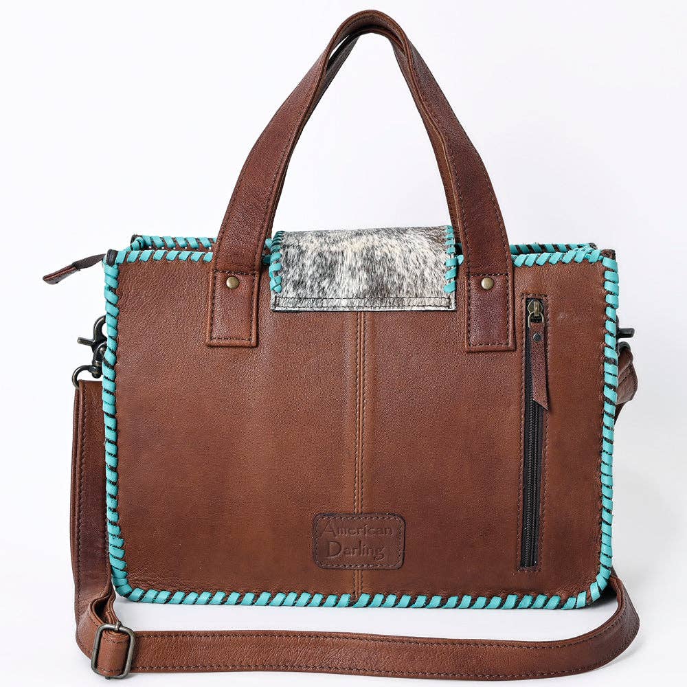 ADBG1166 American Darling Hair-On Cowhide Fringe Tote -Western Handbag