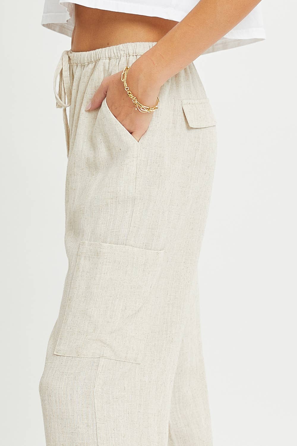 LINED-PULL-ON-PANTS - OATMEAL