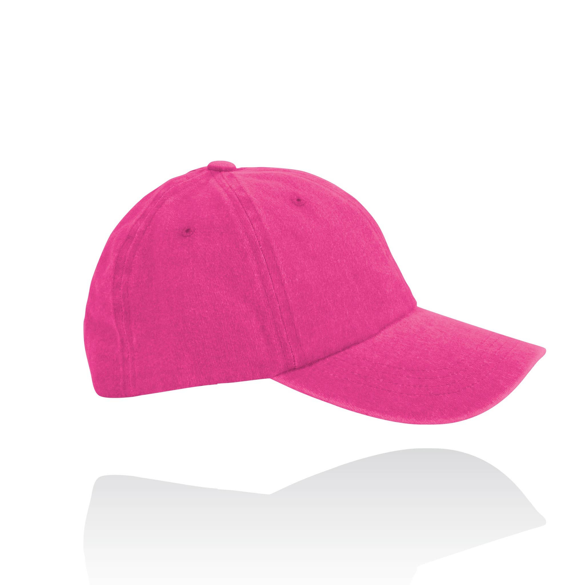 Paige Fuchsia Stonewashed Ponytail Baseball Cap