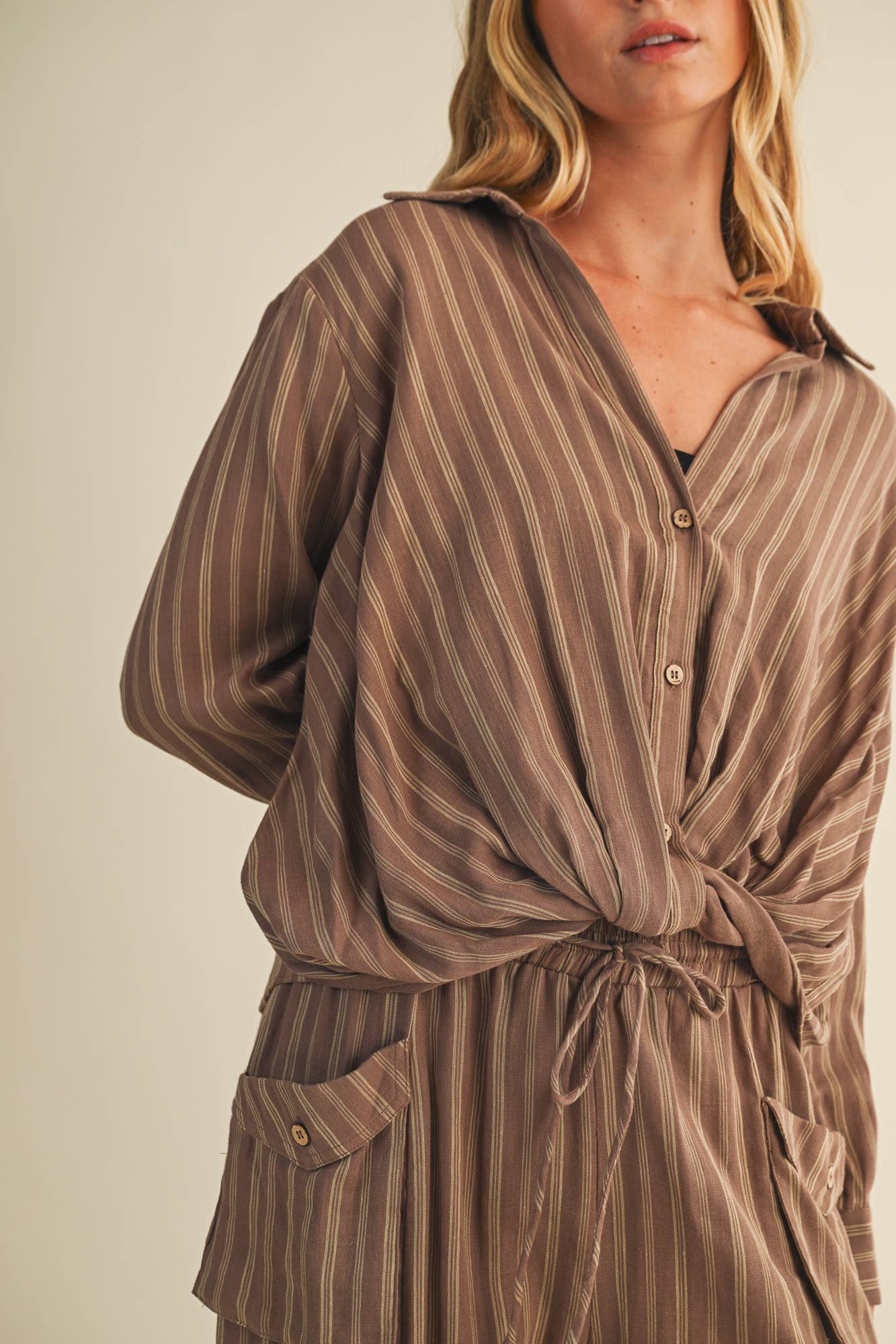 TWIST FRONT BLOUSE