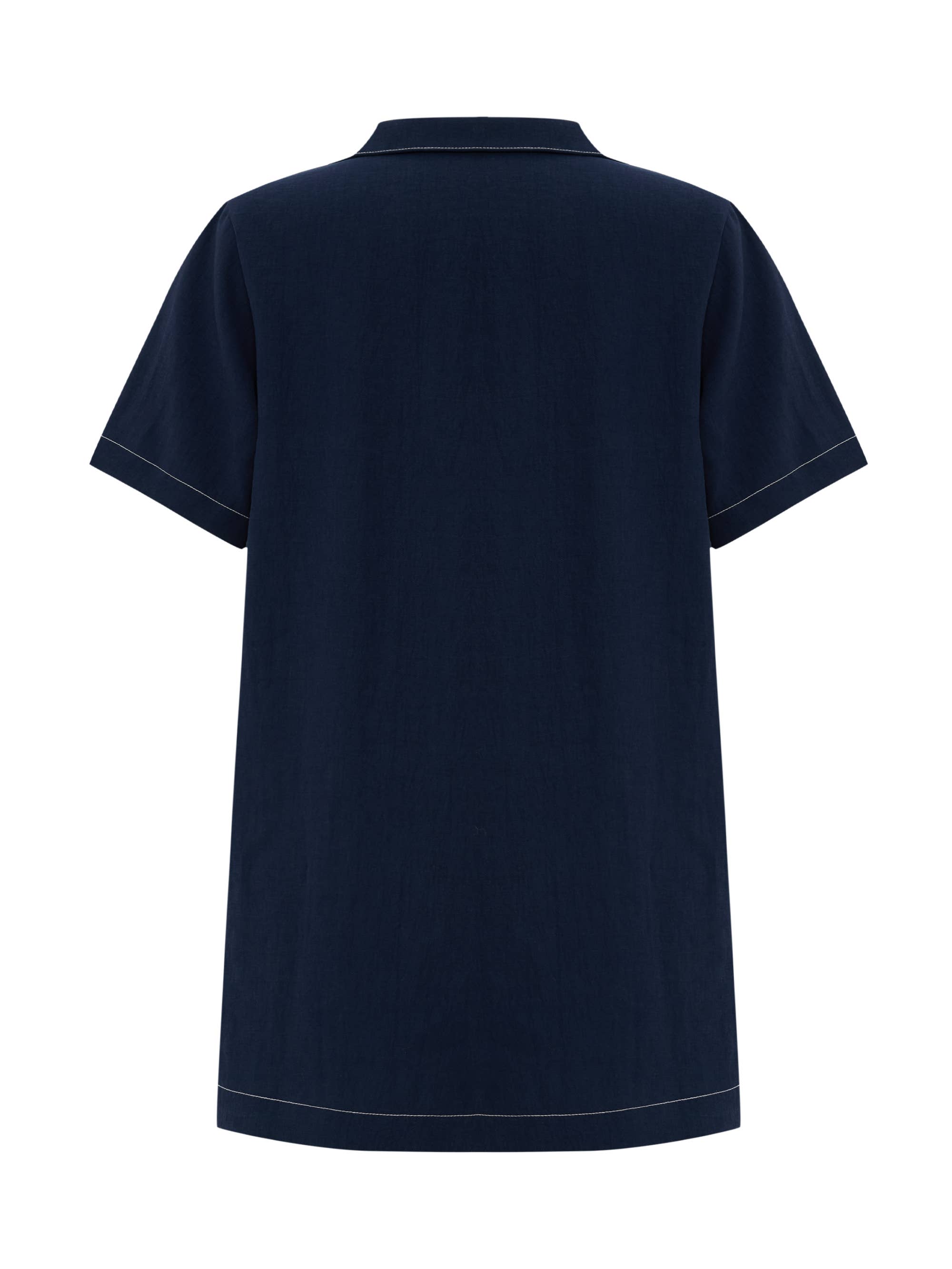 Mae Popover Mini Dress - Navy