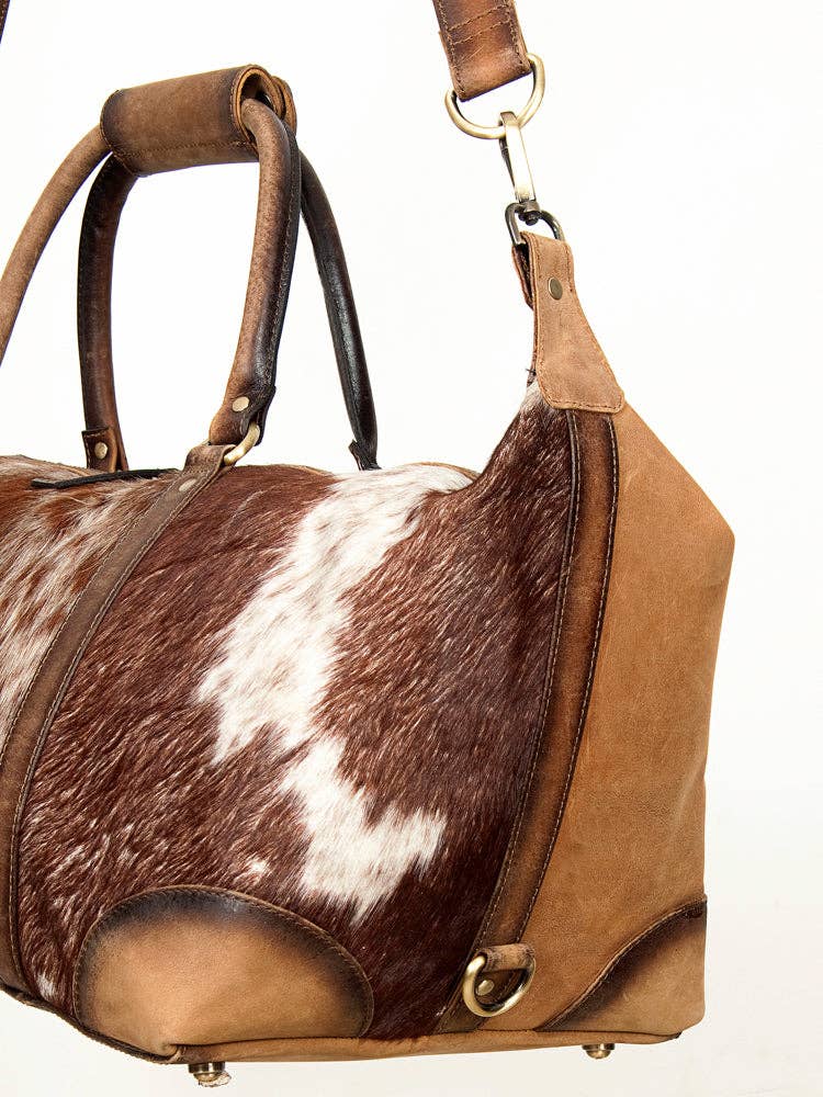 LC-ADBG912 Duffel Hair-On Genuine Western Leather Women Bag