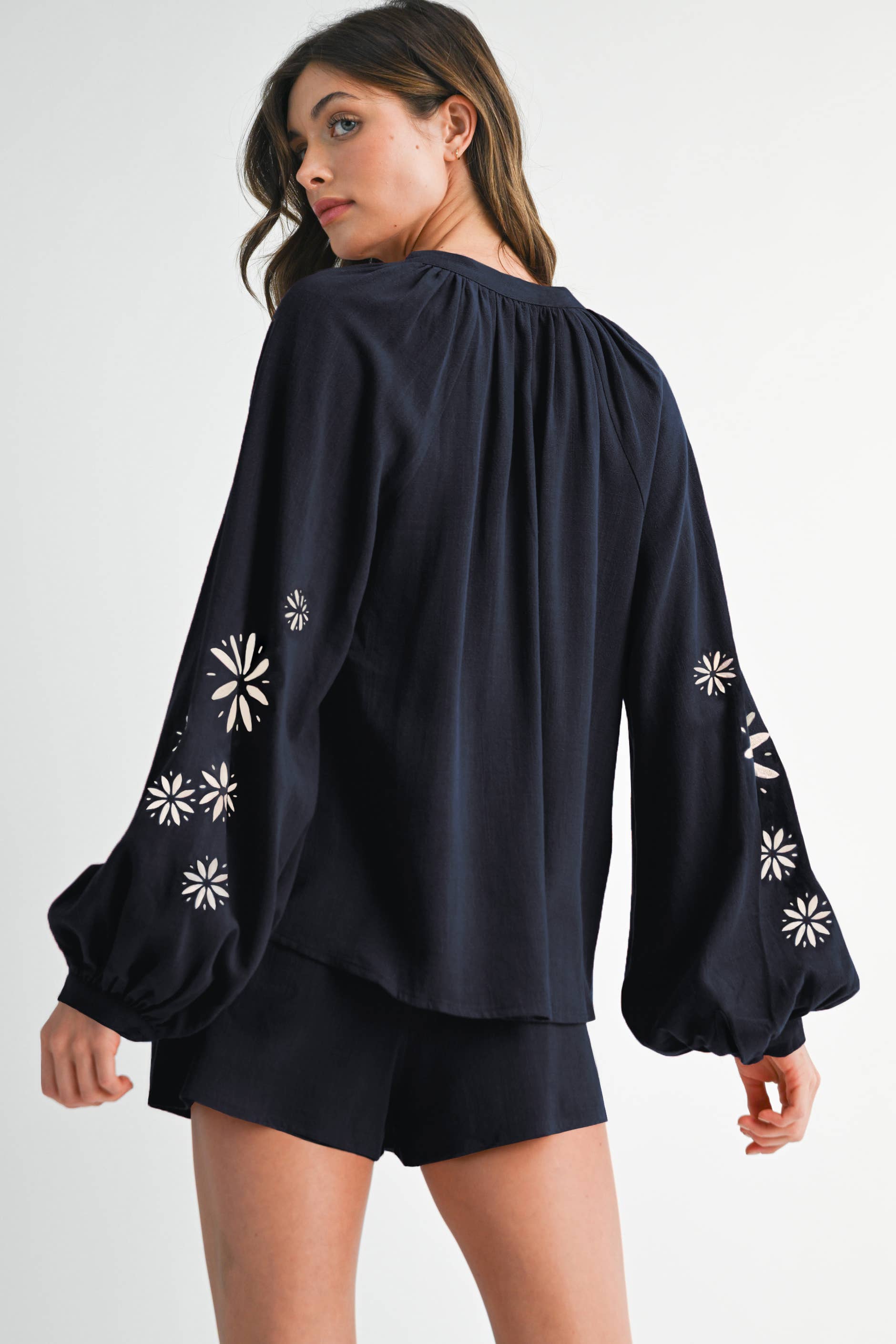 Tailored Western Set with Embroidery