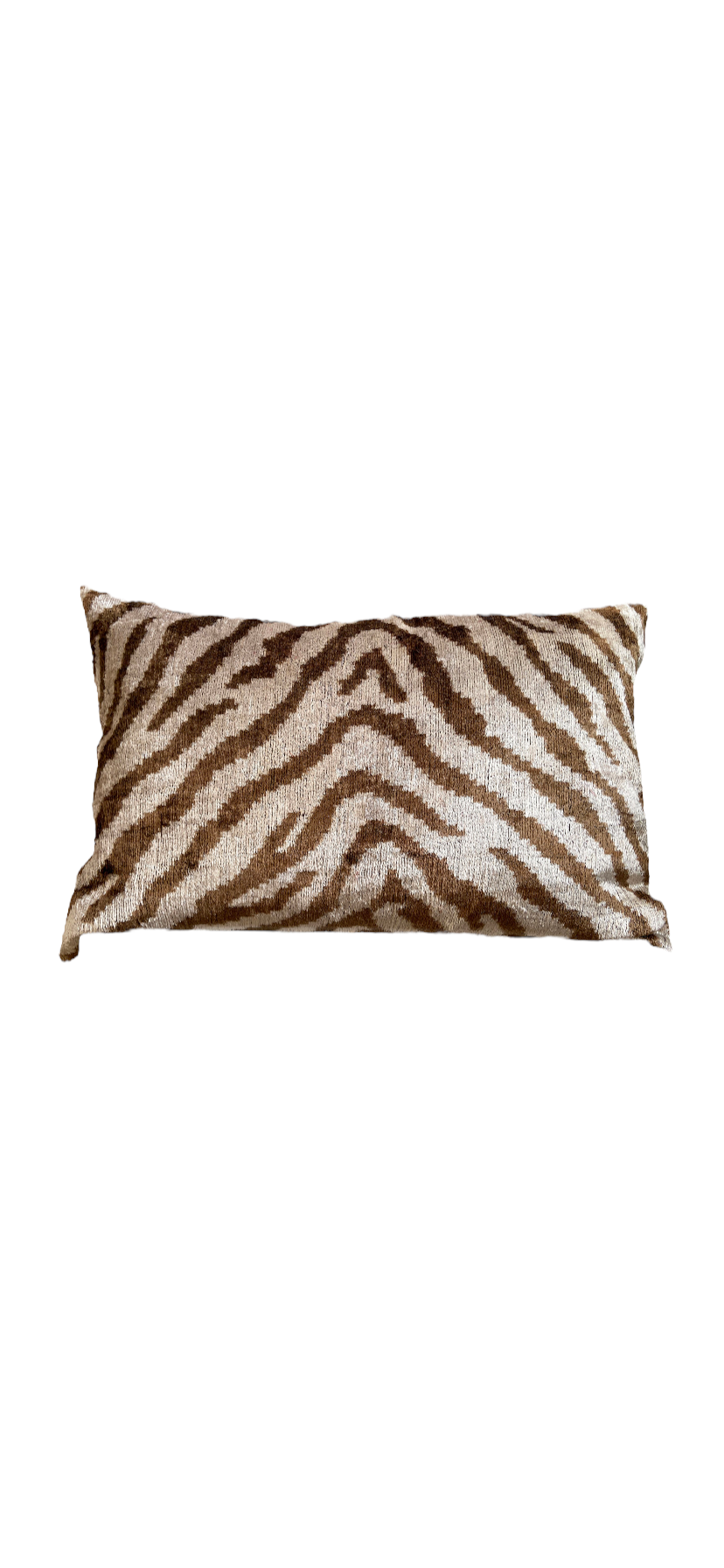Silk Velvet Ikat Pillow Cover