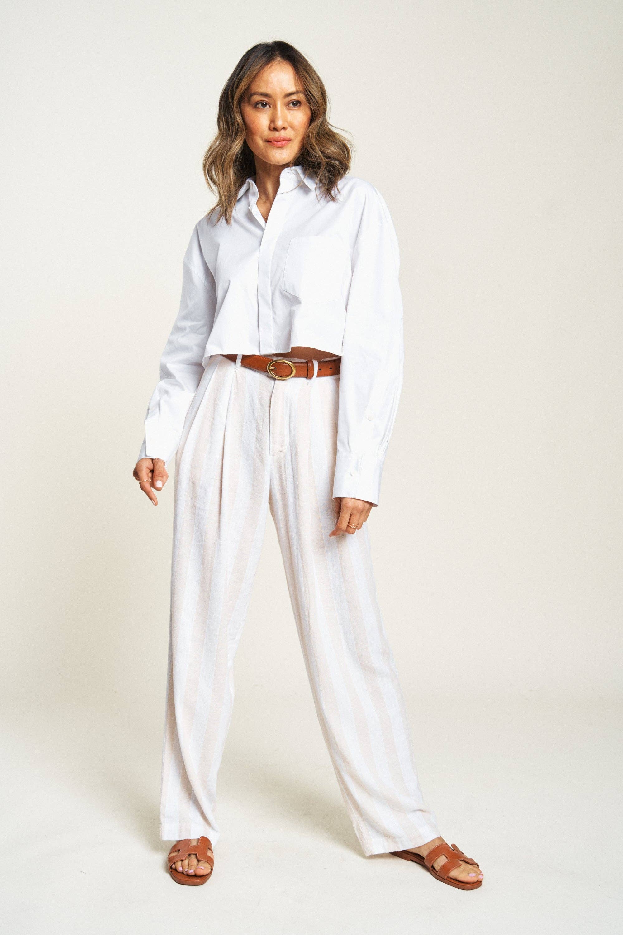 Evanston High Rise Trouser, Sand Dune